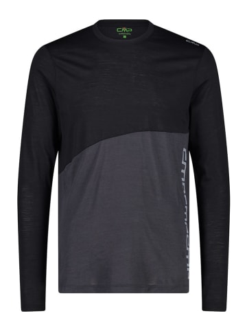 CMP Functioneel shirt zwart/grijs