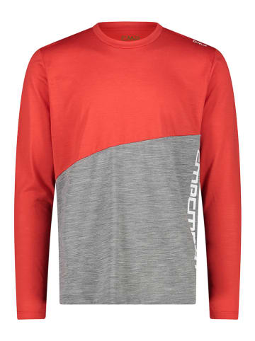 CMP Funktionsshirt in Rot/ Grau