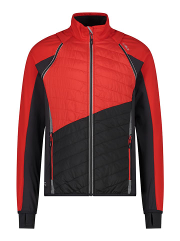 cmp 2-in-1 softshelljas rood/zwart