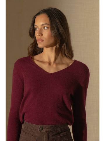 Perfect Cashmere Kasjmieren trui "Shannon" bordeaux