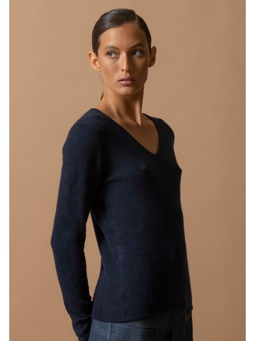 Perfect Cashmere Kasjmieren trui "Shannon" donkerblauw