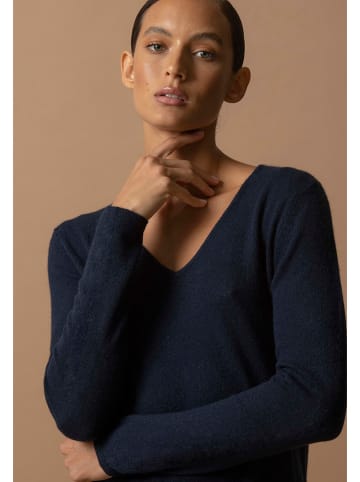 Perfect Cashmere Kasjmieren trui "Shannon" donkerblauw