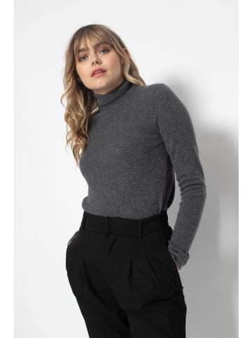 Perfect Cashmere Kaszmirowy golf "Ashley" w kolorze antracytowym