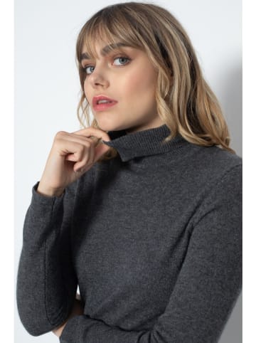 Perfect Cashmere Kaschmir-Rollkragenpullover "Ashley" in Anthrazit