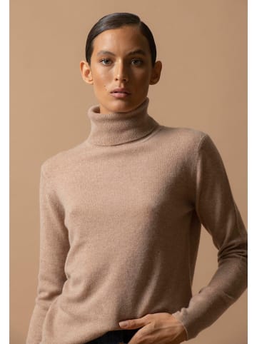 Perfect Cashmere Kaschmir-Rollkragenpullover "Ashley" in Beige