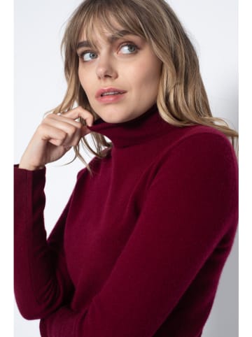 Perfect Cashmere Kaschmir-Rollkragenpullover "Ashley" in Bordeaux
