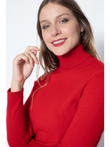 Perfect Cashmere Kaschmir-Rollkragenpullover "Ashley" in Rot