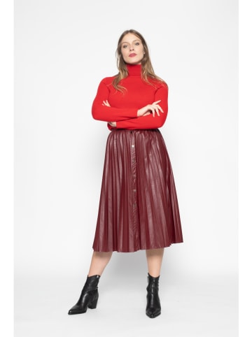 Perfect Cashmere Kaschmir-Rollkragenpullover "Ashley" in Rot