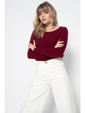 Perfect Cashmere Kaschmir-Pullover "Whitney" in Bordeaux