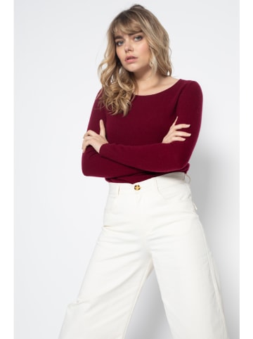 Perfect Cashmere Kaszmirowy sweter "Whitney" w kolorze bordowym