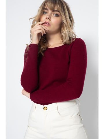 Perfect Cashmere Kaschmir-Pullover "Whitney" in Bordeaux