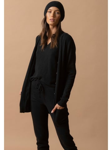 Perfect Cashmere Kaszmirowy kardigan "Pearl" w kolorze czarnym