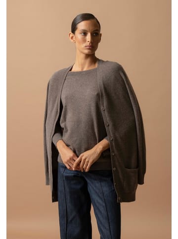 Perfect Cashmere Kaszmirowy kardigan "Pearl" w kolorze brązowym