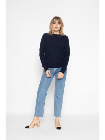 Perfect Cashmere Kasjmieren trui donkerblauw