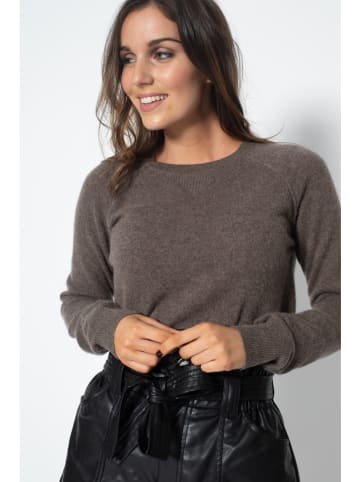 Perfect Cashmere Kasjmieren trui "Wilma" taupe