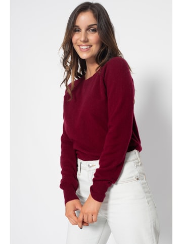 Perfect Cashmere Kaschmir-Pullover "Wilma" in Bordeaux