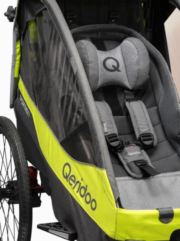 Qeridoo Fotelik-nosidełko w kolorze szarym - grupa 0+