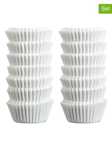 Fackelmann 2-delige set: papieren muffinvormpjes wit - 2x 240 stuks