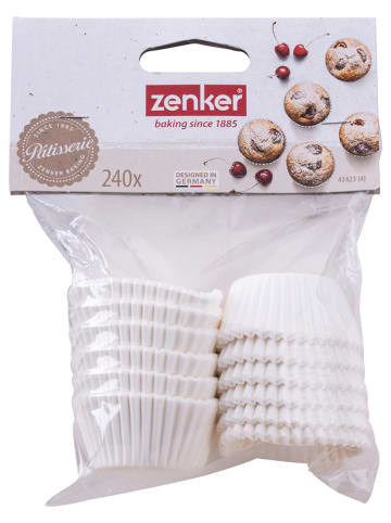 Fackelmann 2-delige set: papieren muffinvormpjes wit - 2x 240 stuks