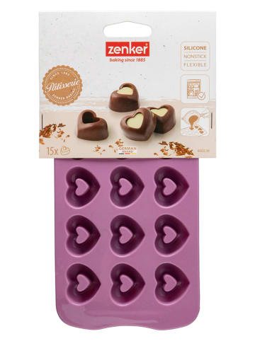 Zenker Foremka w kolorze fioletowym do pralin czekoladowych - dł. 21 x 11,5 cm