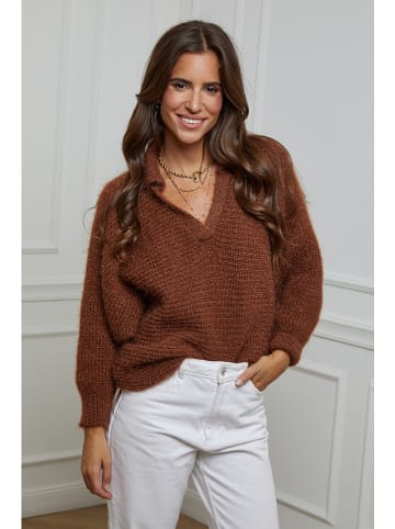 L'armoire de Suzette Sweter w kolorze brązowym