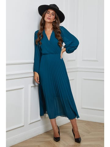 L'armoire de Suzette Plisseekleid in Blau