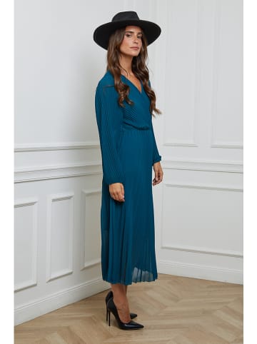 L'armoire de Suzette Plisseekleid in Blau