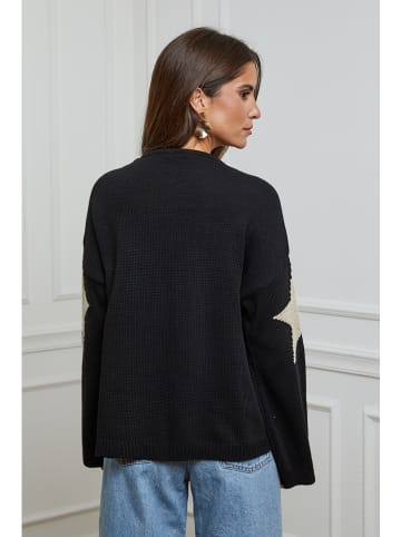 L'armoire de Suzette Sweter w kolorze czarno-beżowym