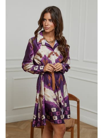 L'armoire de Suzette Kleid in Lila/ Beige