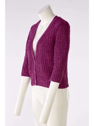 Oui Cardigan in Pflaume