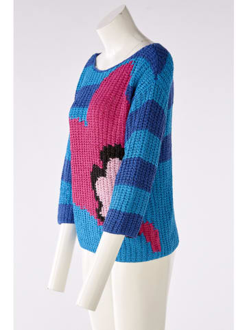 Oui Sweter w kolorze niebiesko-różowym
