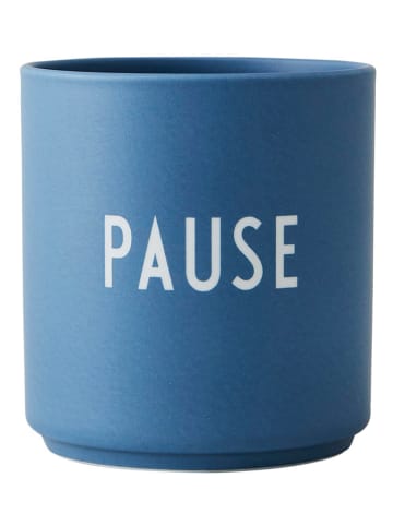 Design Letters Becher "Pause" in Blau - 250 ml
