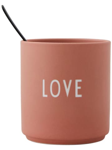 Design Letters Kubek "Love" w kolorze brzoskwiniowym - 250 ml