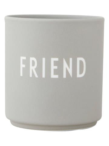 Design Letters Becher "Friend" in Grau - 250 ml