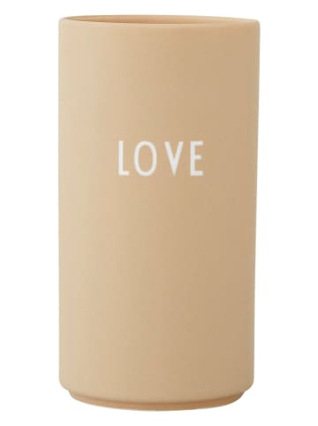 Design Letters Vase "Love" in Beige - (H)15 x Ø 8 cm