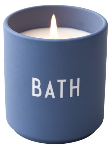 Design Letters Duftkerze "Blue Bath" in Blau - 260 g