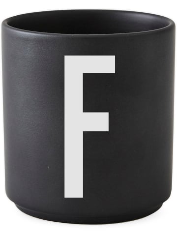 Design Letters Becher "F" in Schwarz - 250 ml