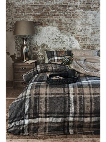 Rivièra Maison Bettwäsche-Set "Cozy Check" in Braun