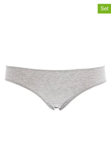 COTONELLA 2er-Set: Pantys in Grau/ Rosa