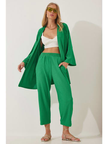 Happiness Istanbul 2-delige outfit groen
