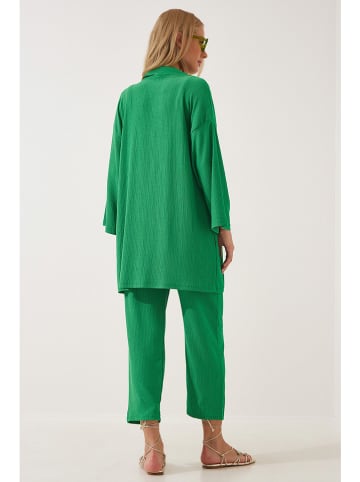 Happiness Istanbul 2-delige outfit groen