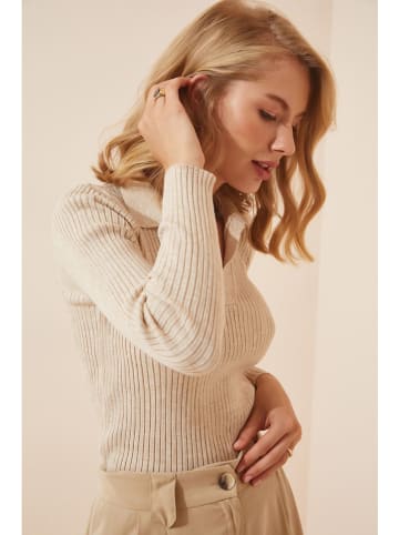 Happiness Istanbul Pullover in Beige