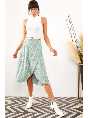 trendyol Rok turquoise/wit