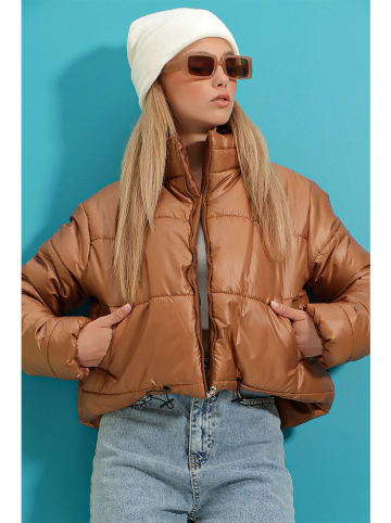 Trend Alacati Steppjacke in Hellbraun