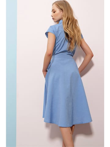 Trend Alacati Jurk lichtblauw