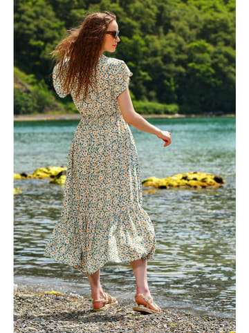 Trend Alacati Kleid in Mint/ Bunt