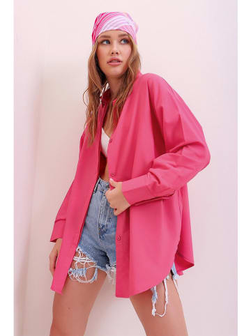 Trend Alacati Blouse "Trend Alaçat Stili" roze
