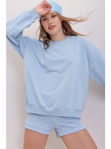 Trend Alacati Sweatshirt in Hellblau