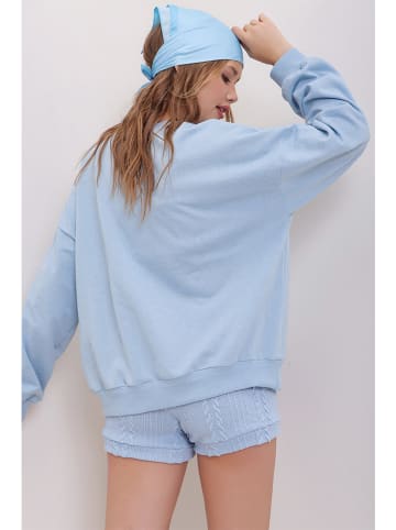 Trend Alacati Sweatshirt in Hellblau