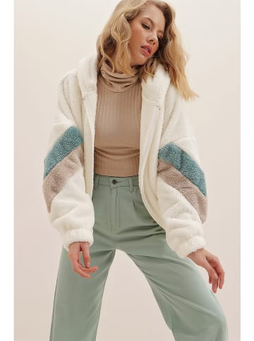 Trend Alacati Teddyjacke in Weiß